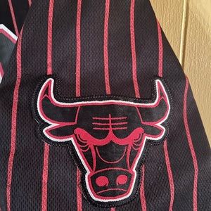 Chicago Bulls Baseball Pinstripe Jersey Size Large